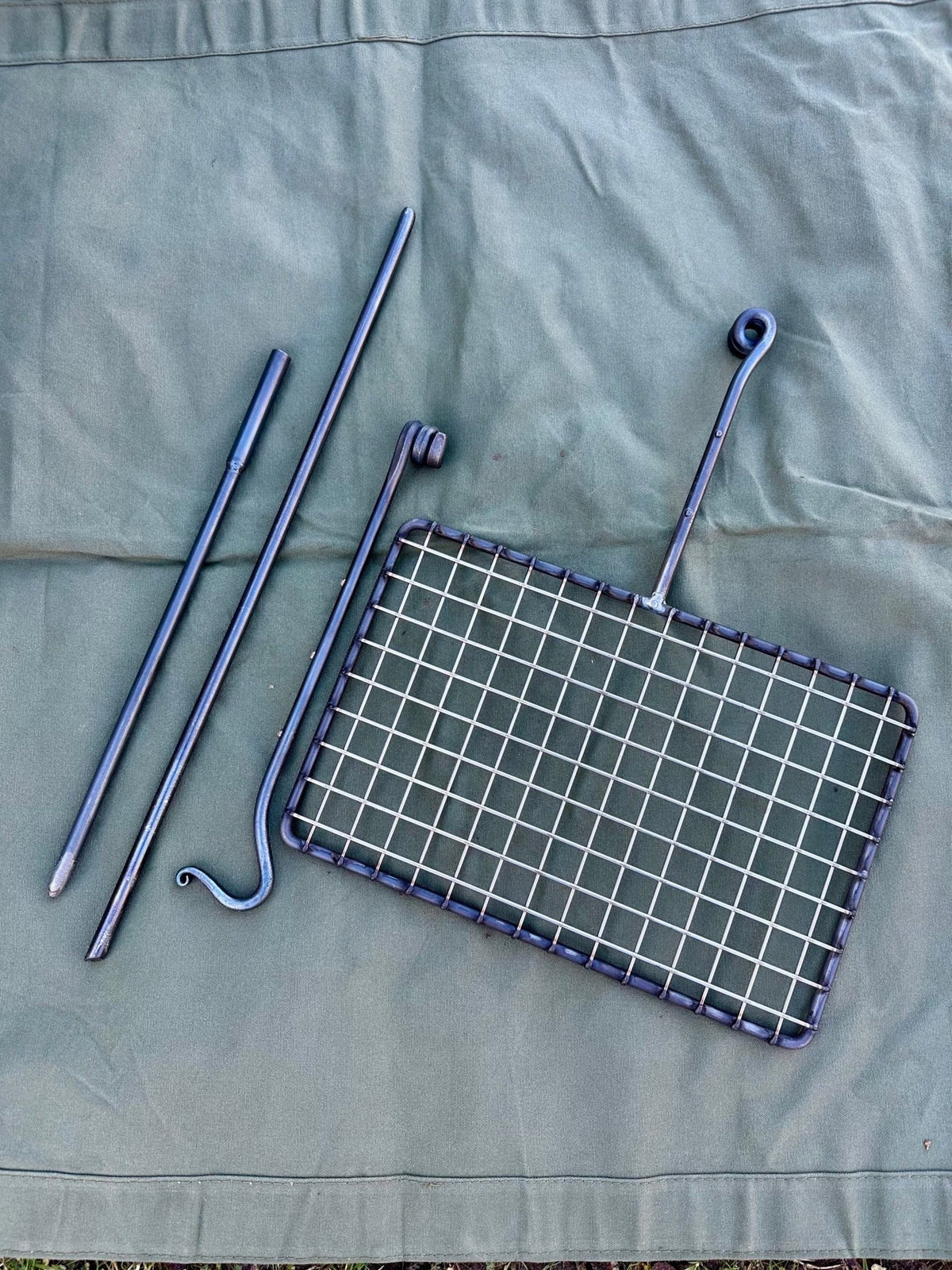 Large Fire Anchor | Grill Arm & Hook Arm - TJM Metalworks