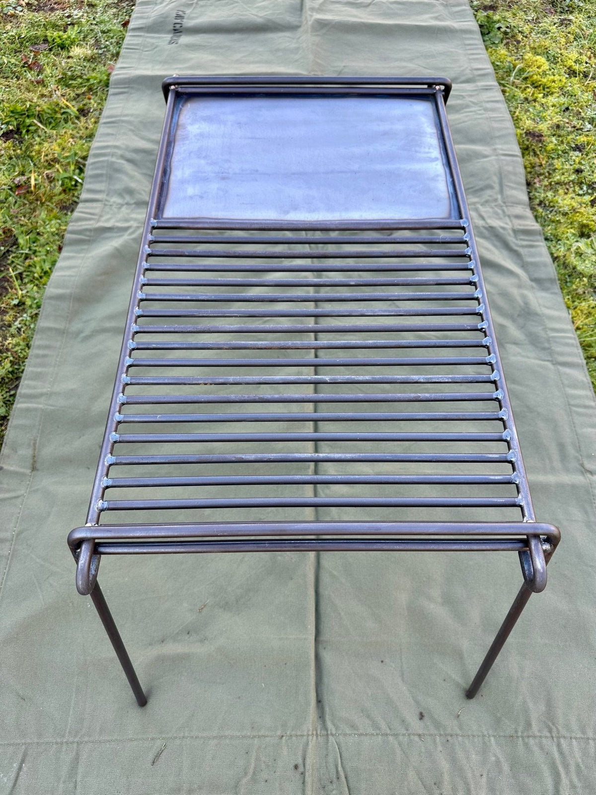 Base Camp Grill with Skillet Plate - TJM Metalworks