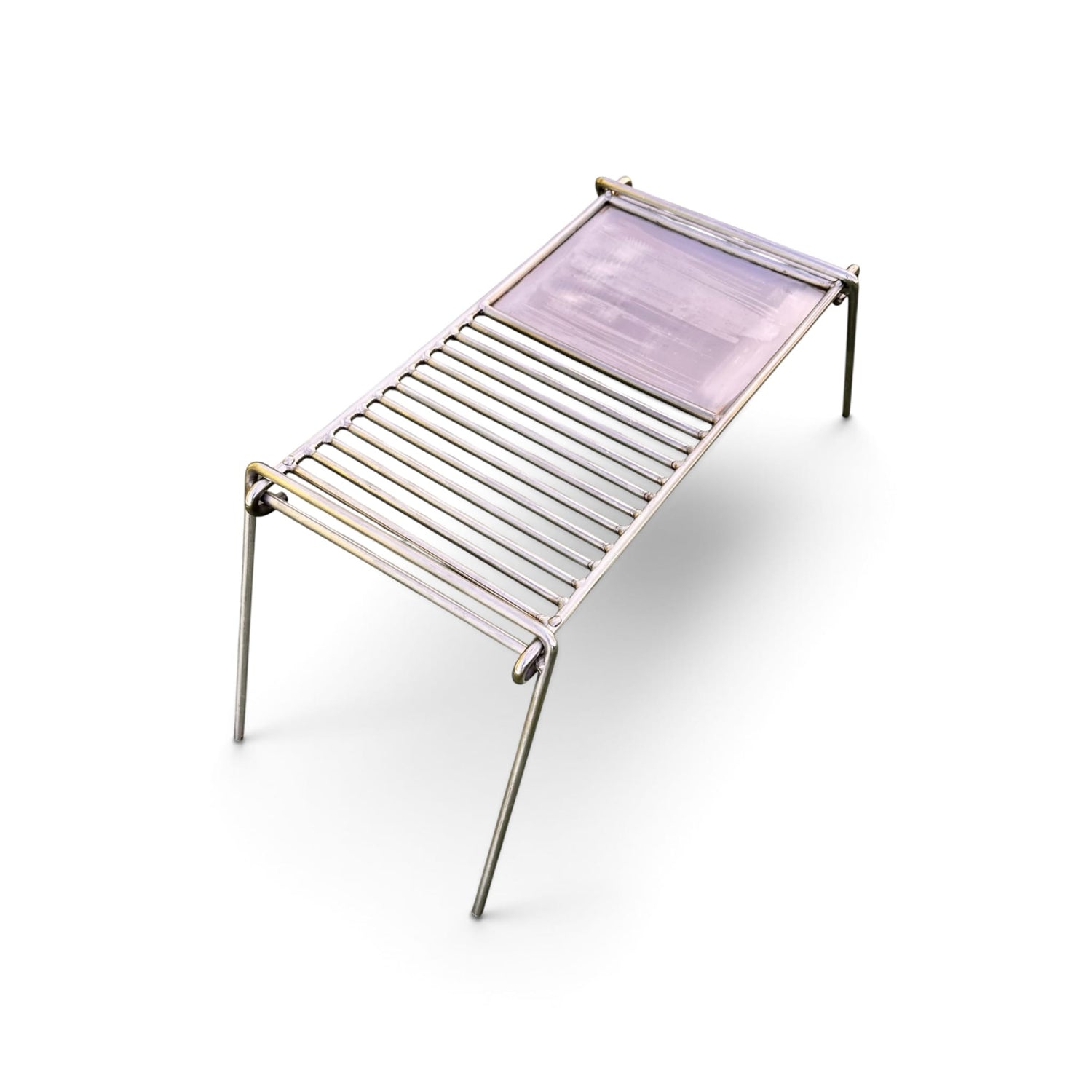 Stainless Steel Camp Grill with Skillet Plate