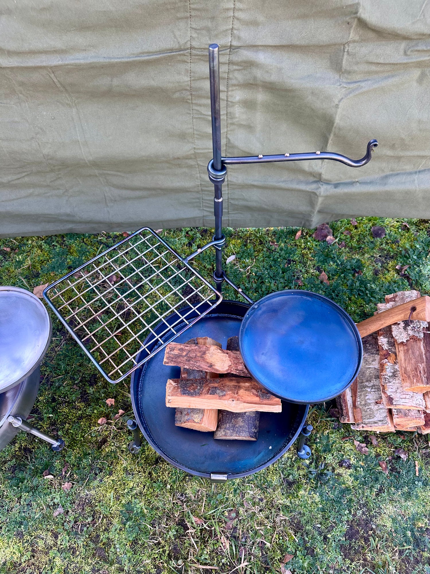 22cm Steel Skillet for 35cm Fire Pit | TJM Metalworks