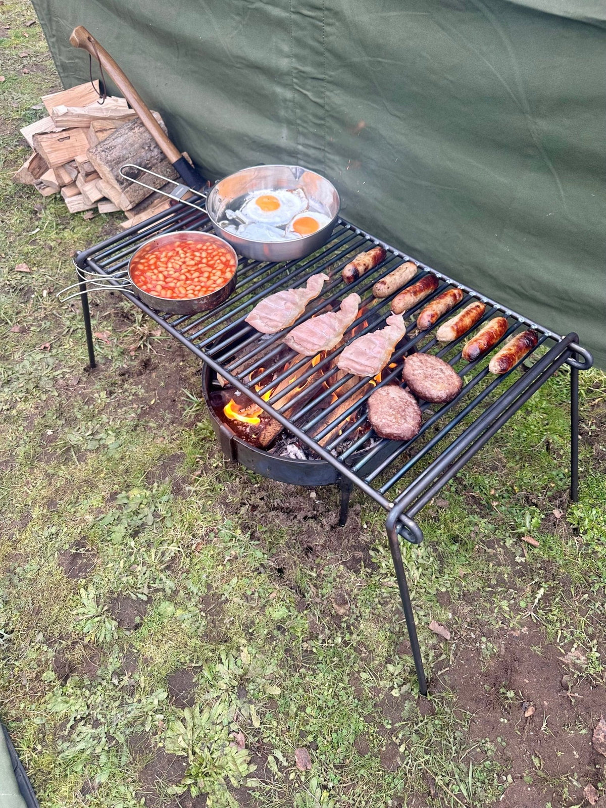 Heavy Duty Base Camp BBQ Grill - TJM Metalworks