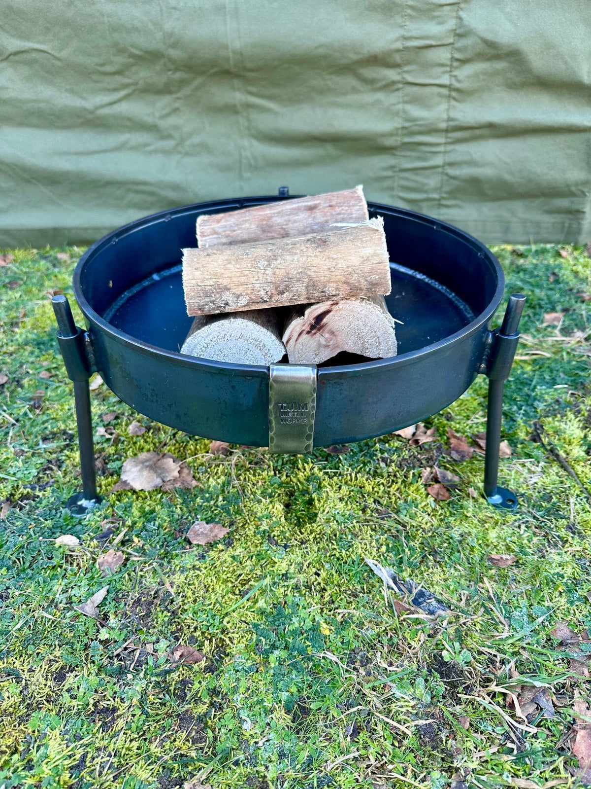 35cm Portable Camping Fire Pit | Home & Garden Fire Bowl - TJM Metalworks