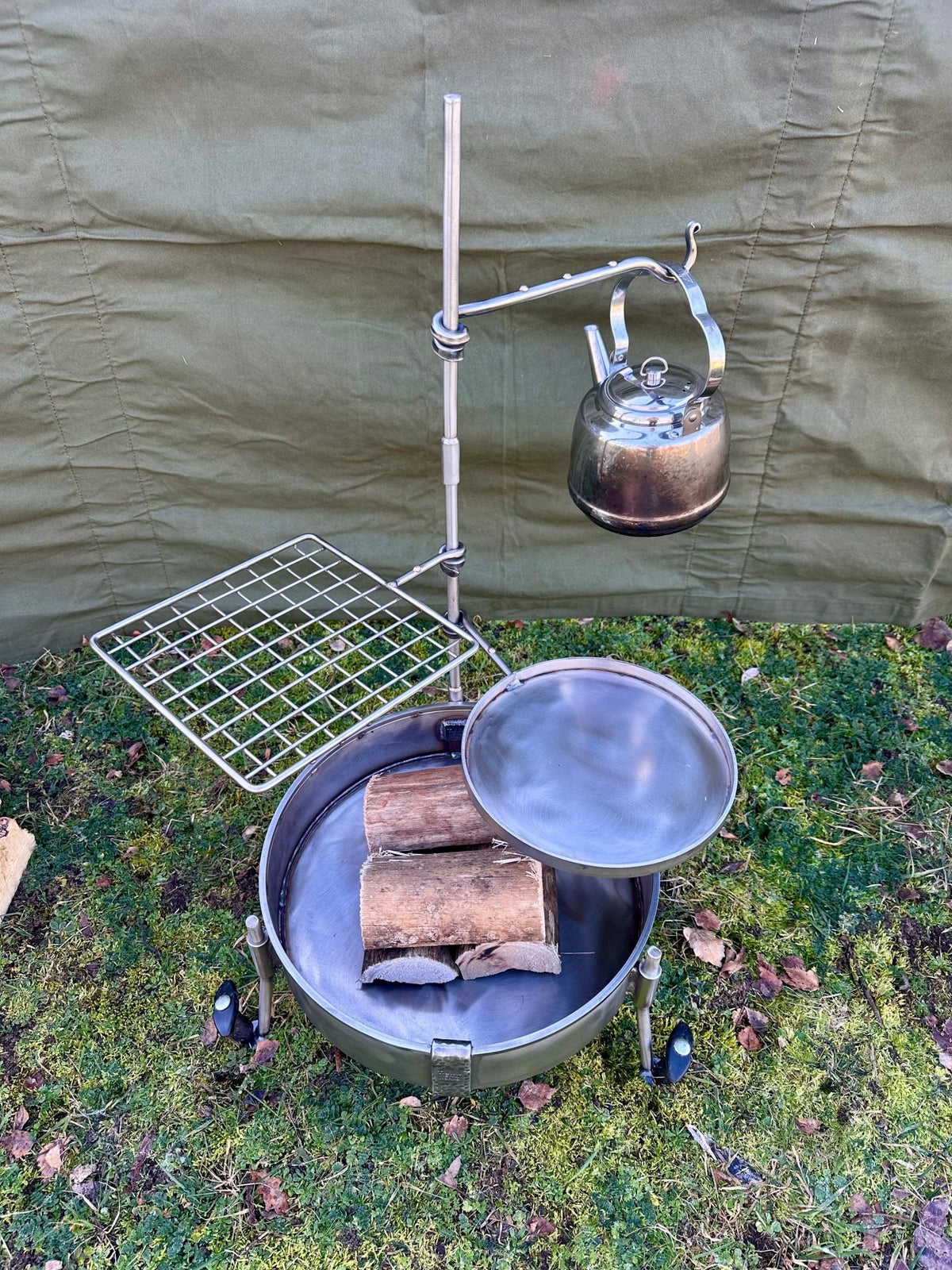 35cm Stainless Steel Fire Pit & BBQ Cook Station - TJM Metalworks
