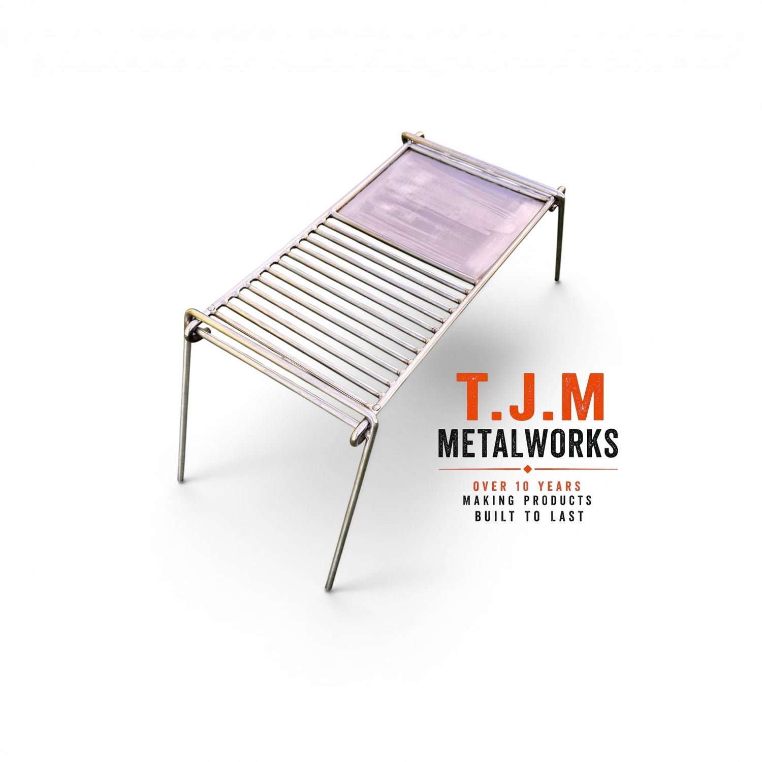 Stainless Steel Camp Grill with Skillet Plate