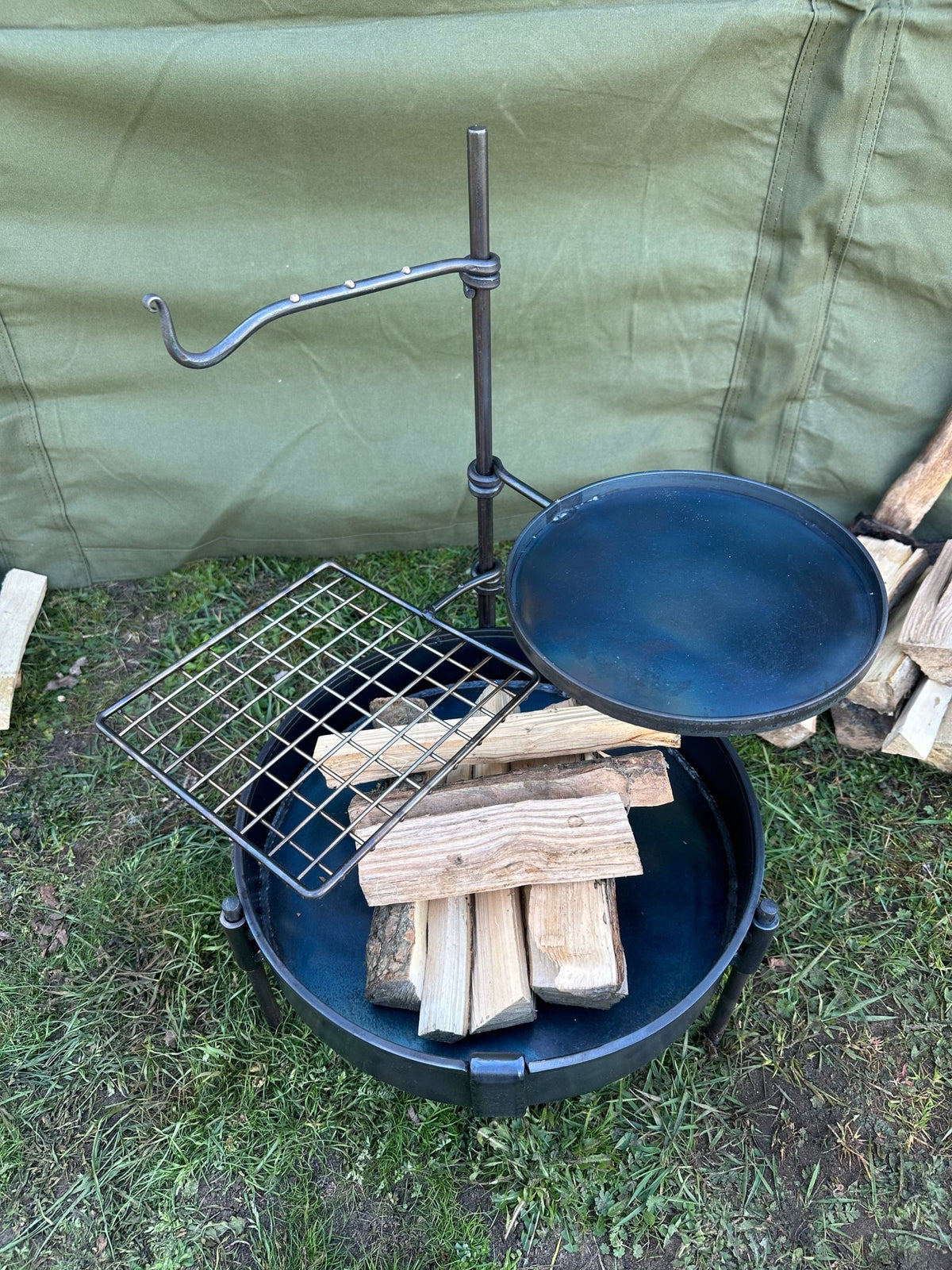 35cm Fire Pit & BBQ Cook Station - TJM Metalworks