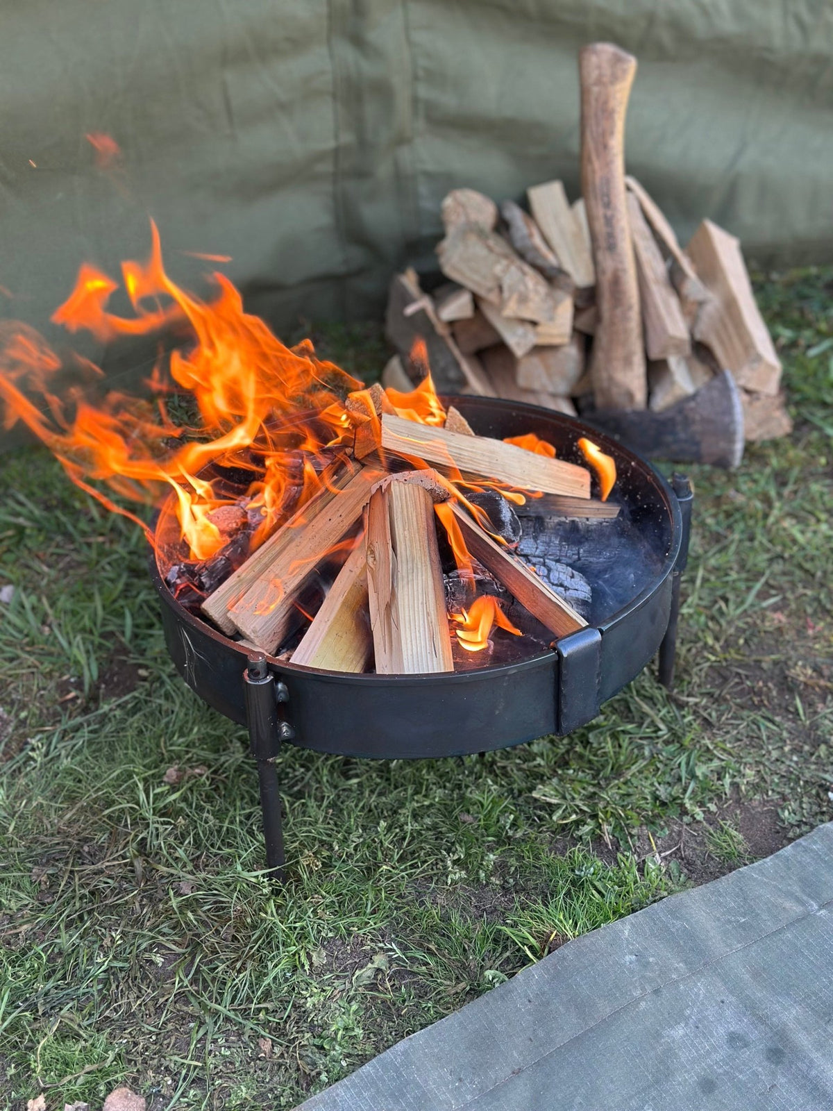 35cm Fire Pit & BBQ Cook Station - TJM Metalworks