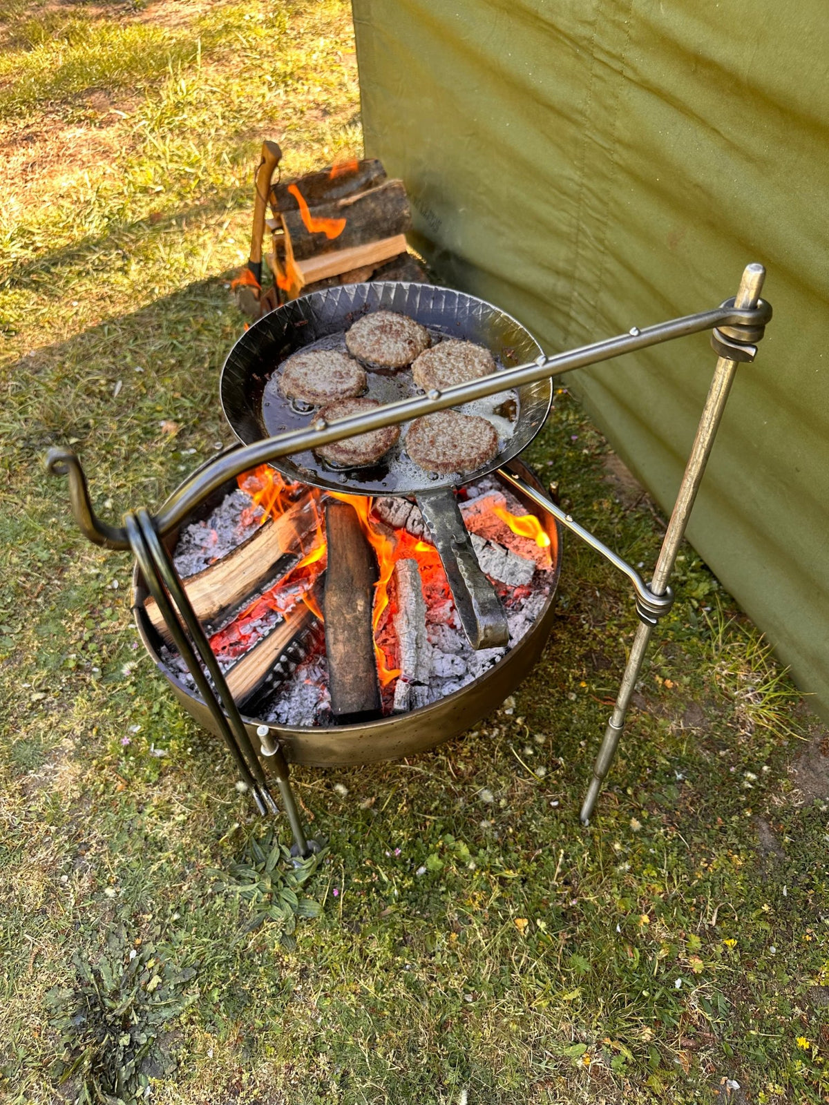 Large Stainless Steel Pan Fire Anchor - TJM Metalworks