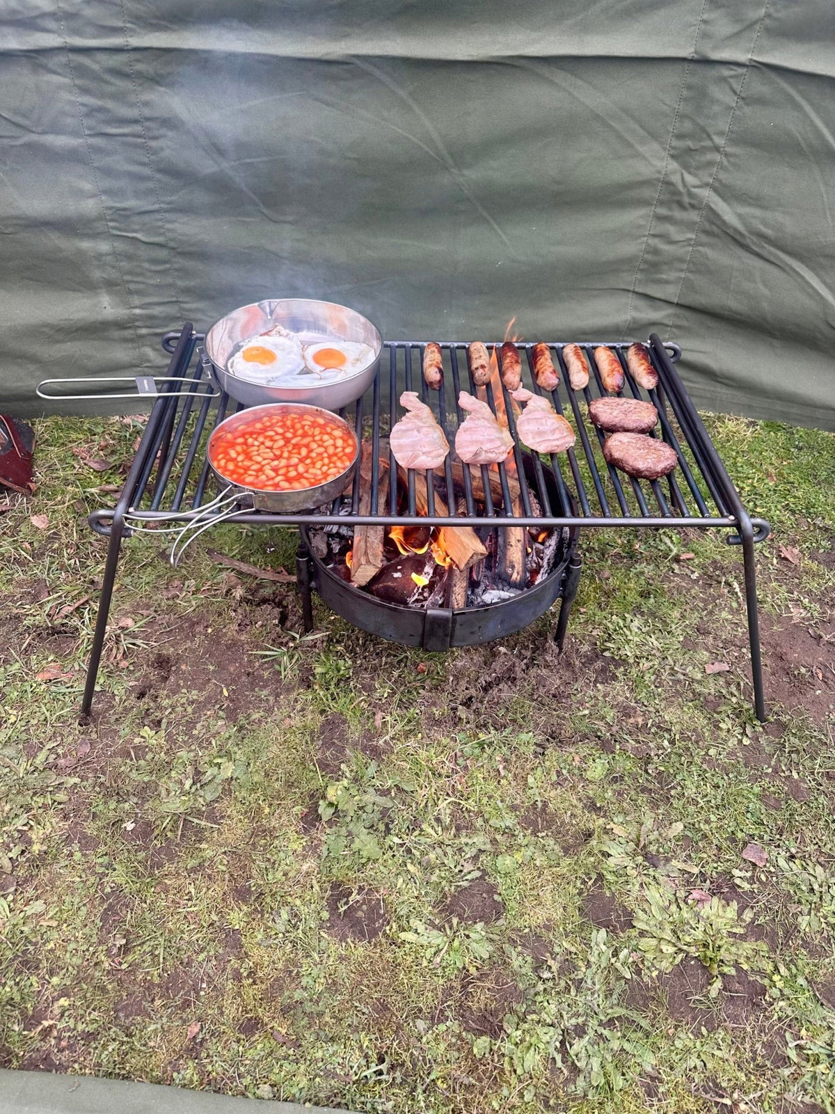 Heavy Duty Base Camp BBQ Grill - TJM Metalworks