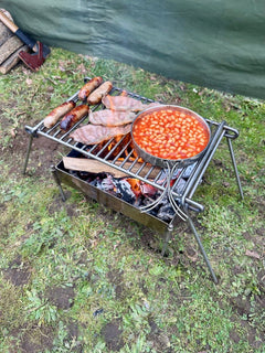 Stainless Steel Folding Camp Grill - TJM Metalworks