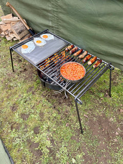 Base Camp Grill with Skillet Plate - TJM Metalworks