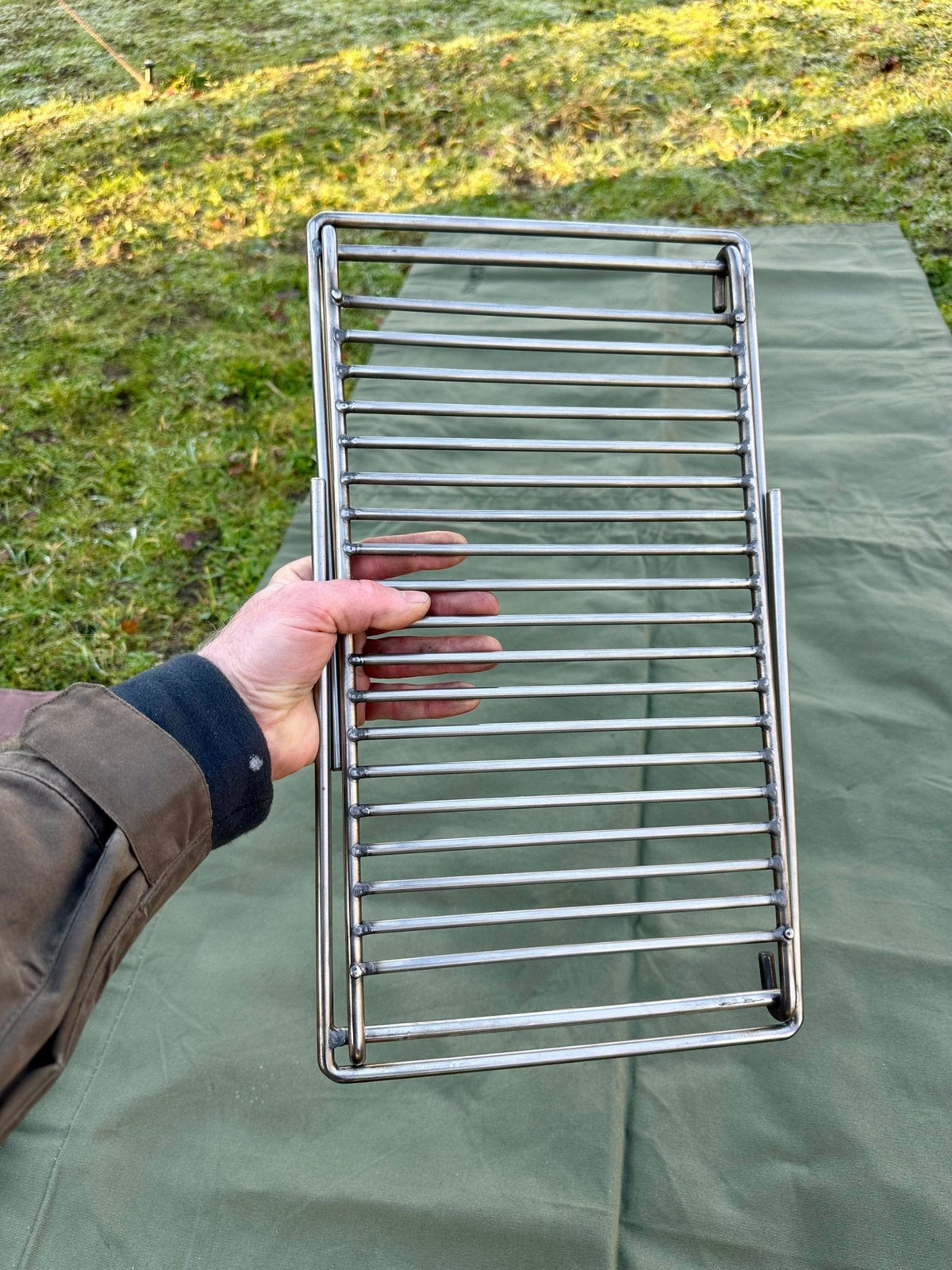 Stainless Steel Folding Camp Grill - TJM Metalworks