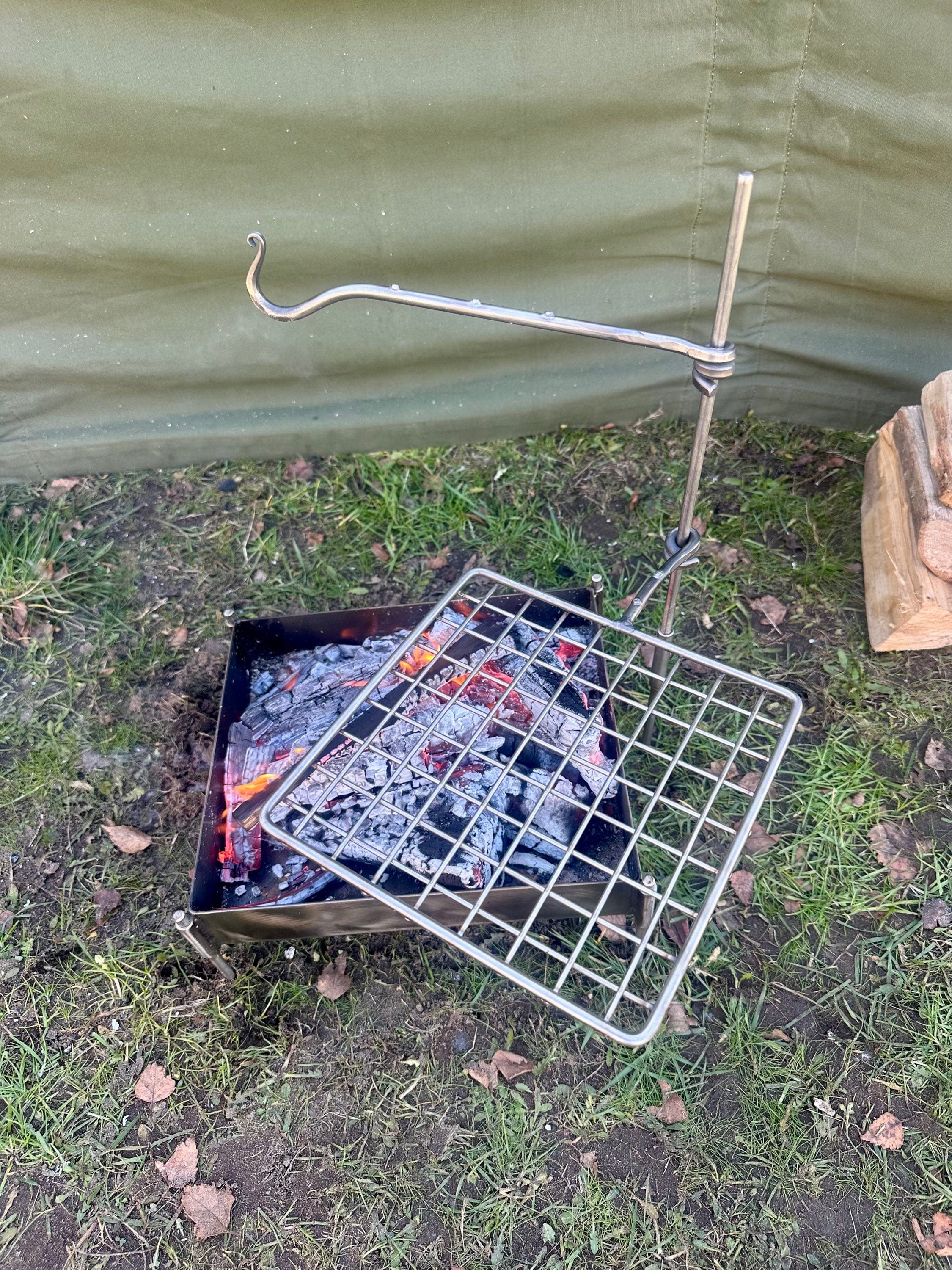 Stainless Steel Mini Grill Fire Anchor | Bushcraft & Camping | TJM
