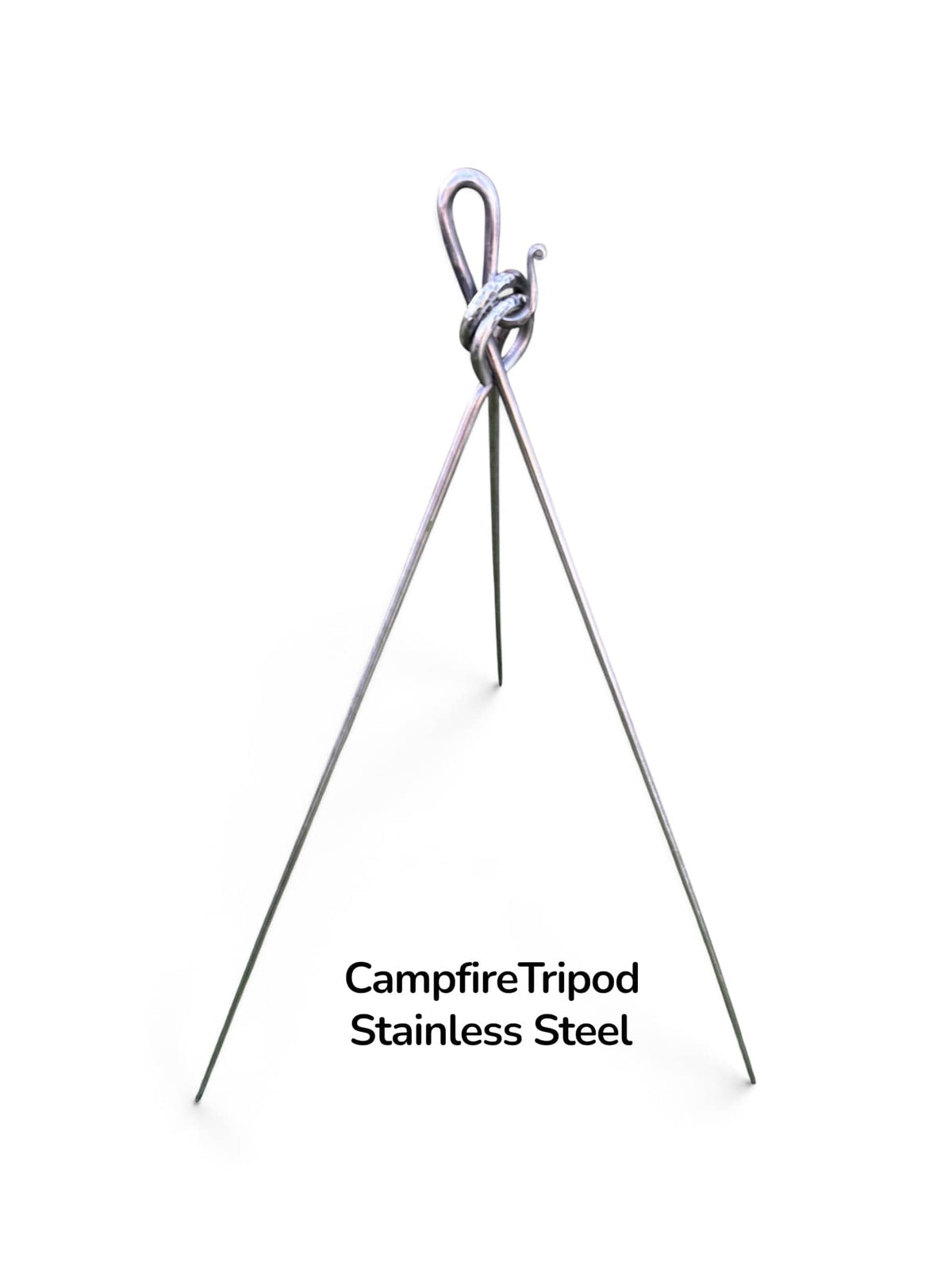 Stainless Steel Campfire Tripod | Fire Bridge & Tripod Setup - TJM Metalworks