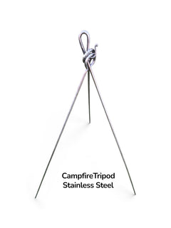 Stainless Steel Campfire Tripod | Fire Bridge & Tripod Setup - TJM Metalworks