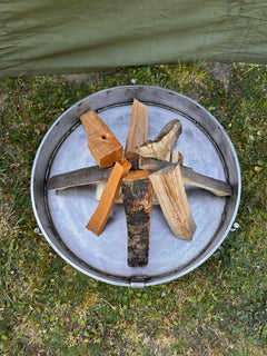 50cm Stainless Steel Fire Pit Low Grounded for Folding Grills - TJM Metalworks