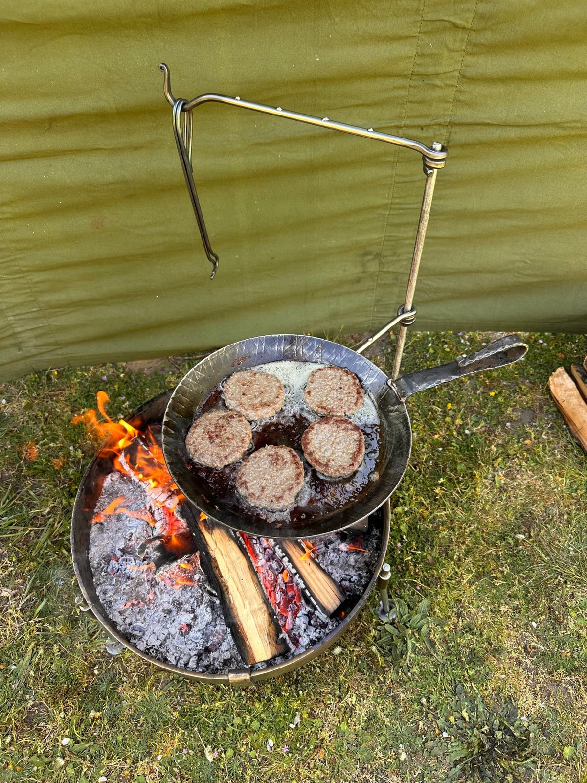 Large Stainless Steel Pan Fire Anchor - TJM Metalworks
