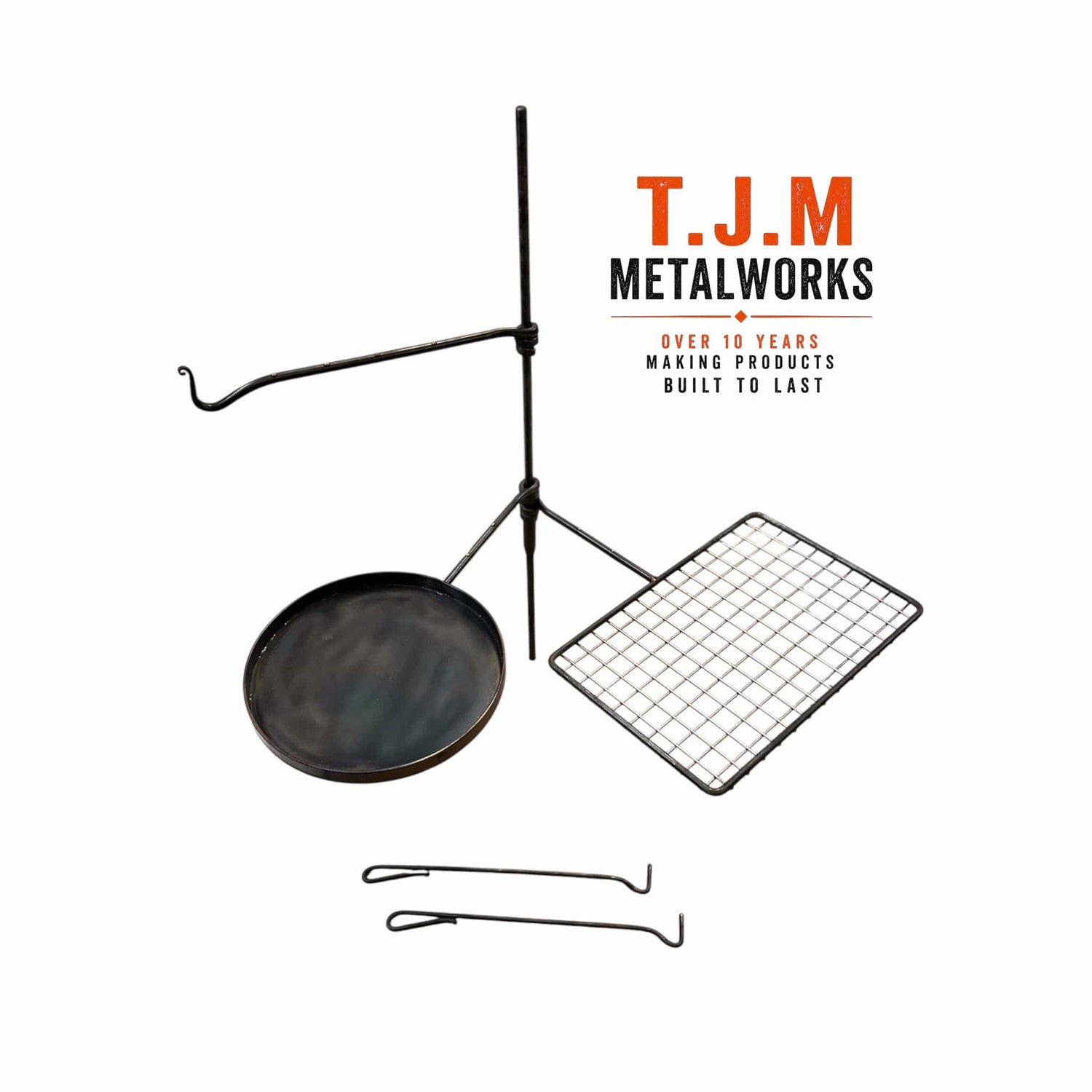 Large Fire Anchor – Grill, Skillet, Hook Arms