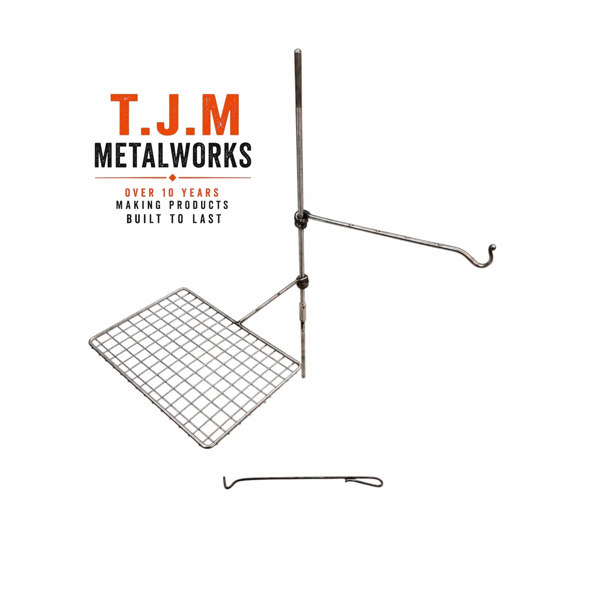 Large Stainless Steel Grill Fire Anchor | Campfire Cooking | TJM