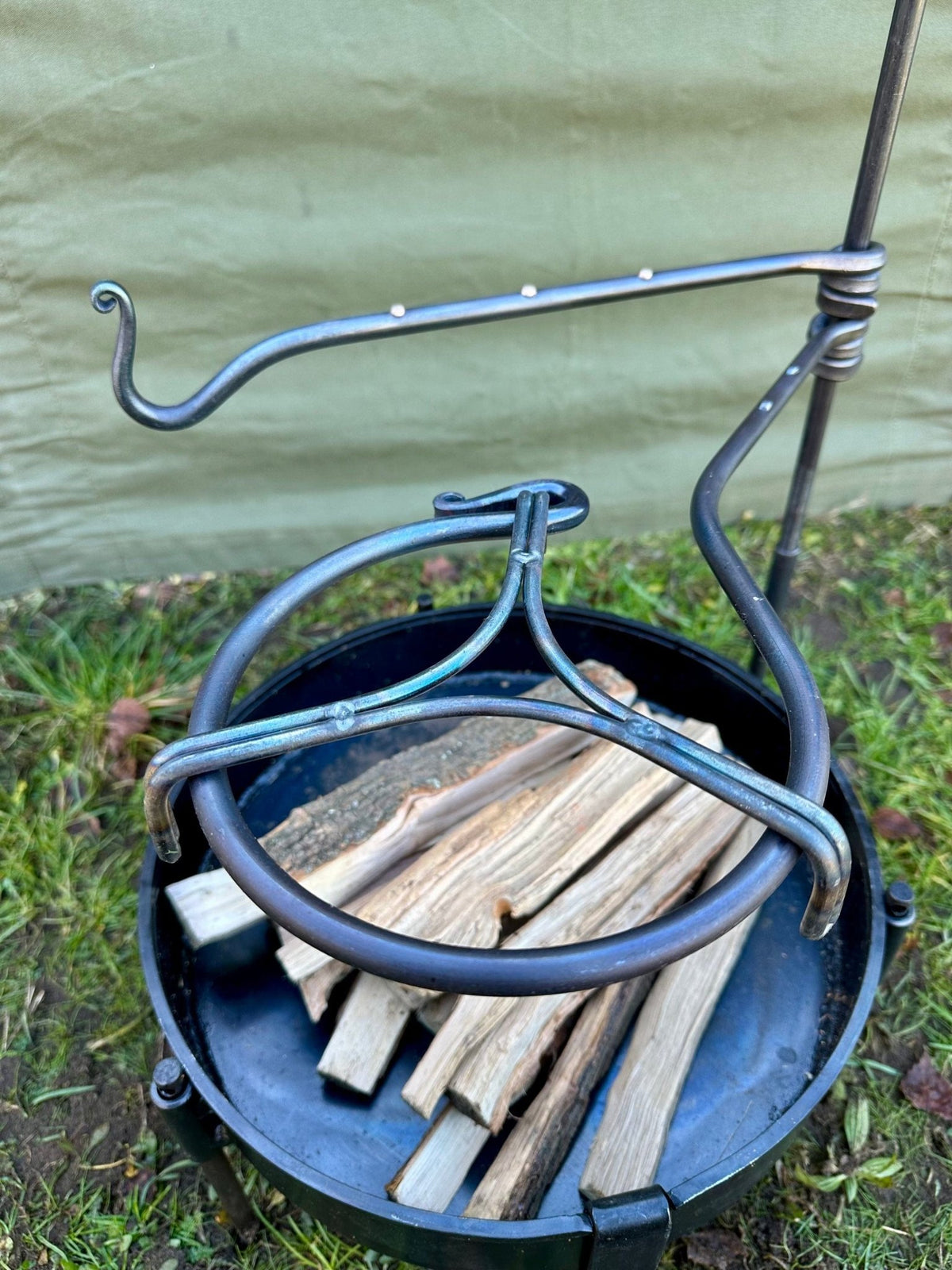 Large Fire Anchor Cook Swing Arm - TJM Metalworks