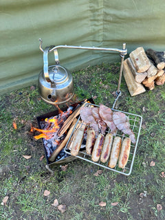 Stainless Steel Original Grill Mini Fire Anchor. Grilling, Hanging pots and kettles lightweight and ideal for Backpacking