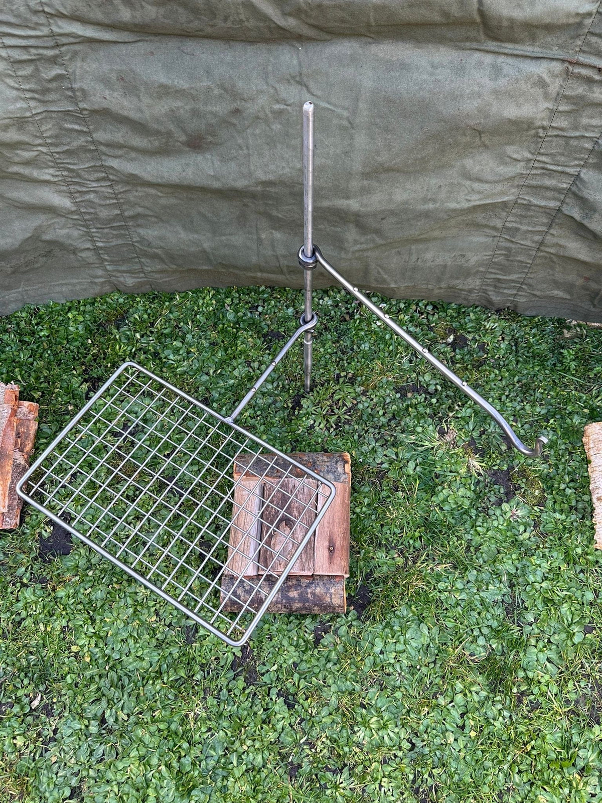 Large Stainless Steel Grill Fire Anchor - TJM Metalworks