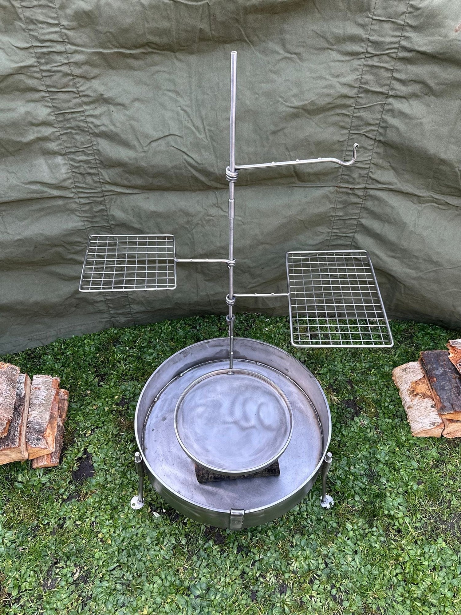 Skillet Arm Stainless Steel 27cm for Large Fire Anchors
