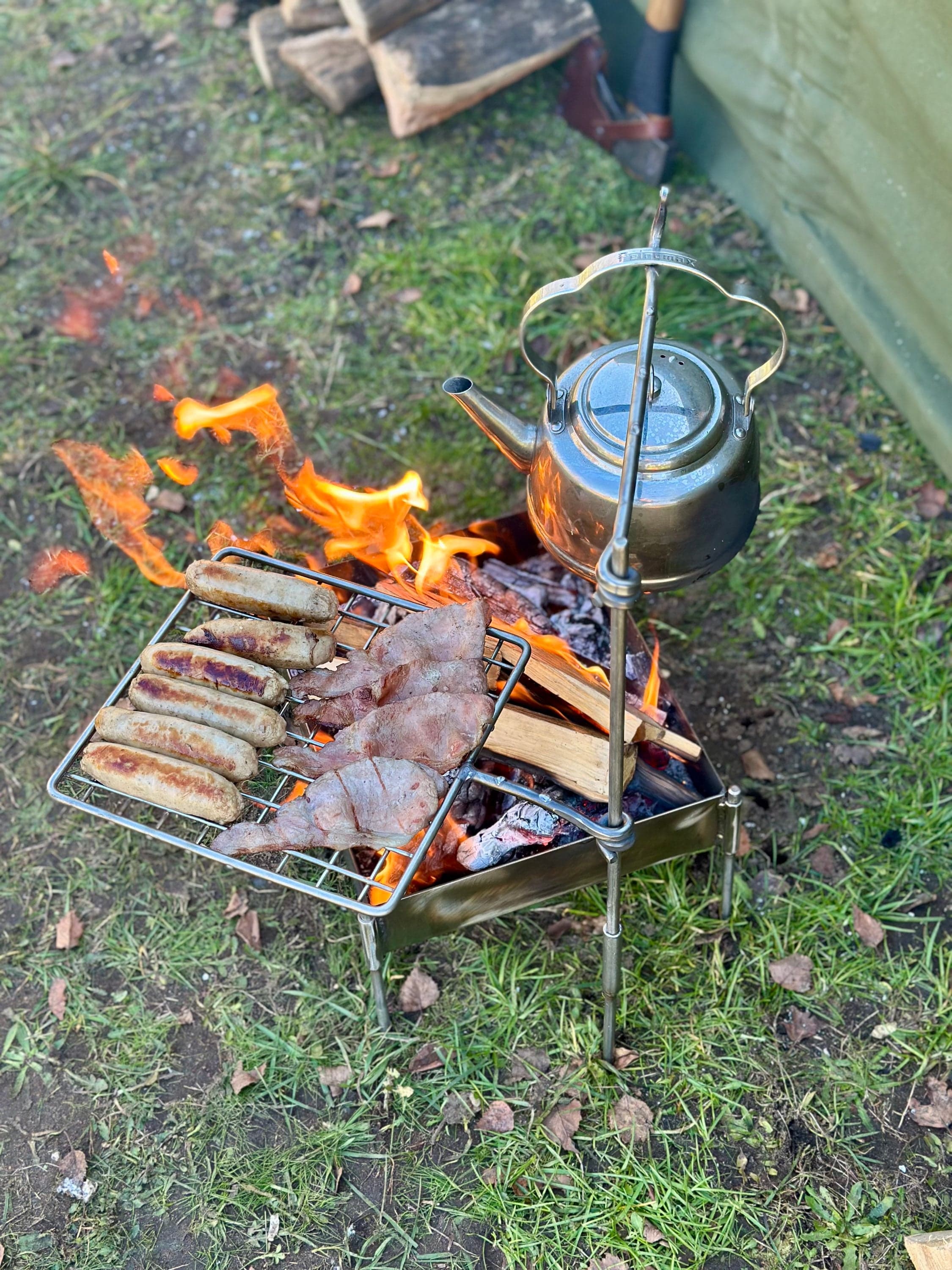 Stainless Steel Mini Grill Fire Anchor | Bushcraft & Camping | TJM