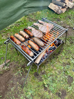 Stainless Steel Folding Camp Grill - TJM Metalworks