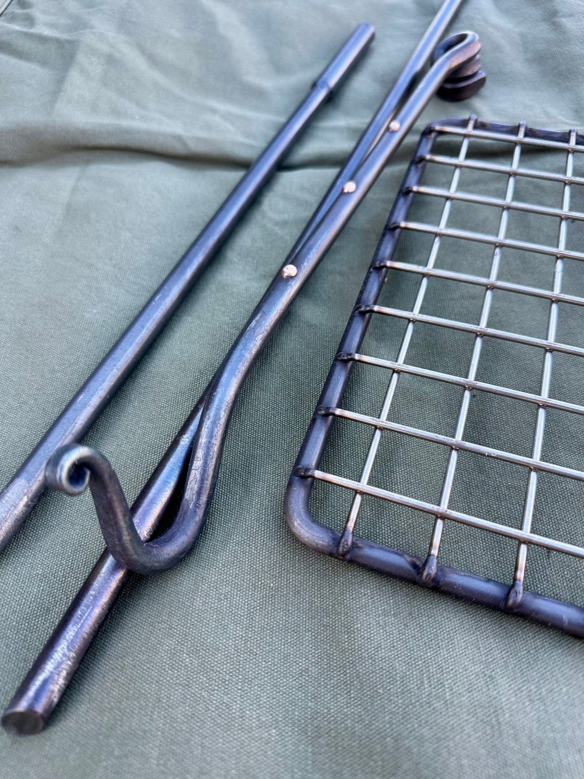 Large Fire Anchor | Grill Arm & Hook Arm - TJM Metalworks