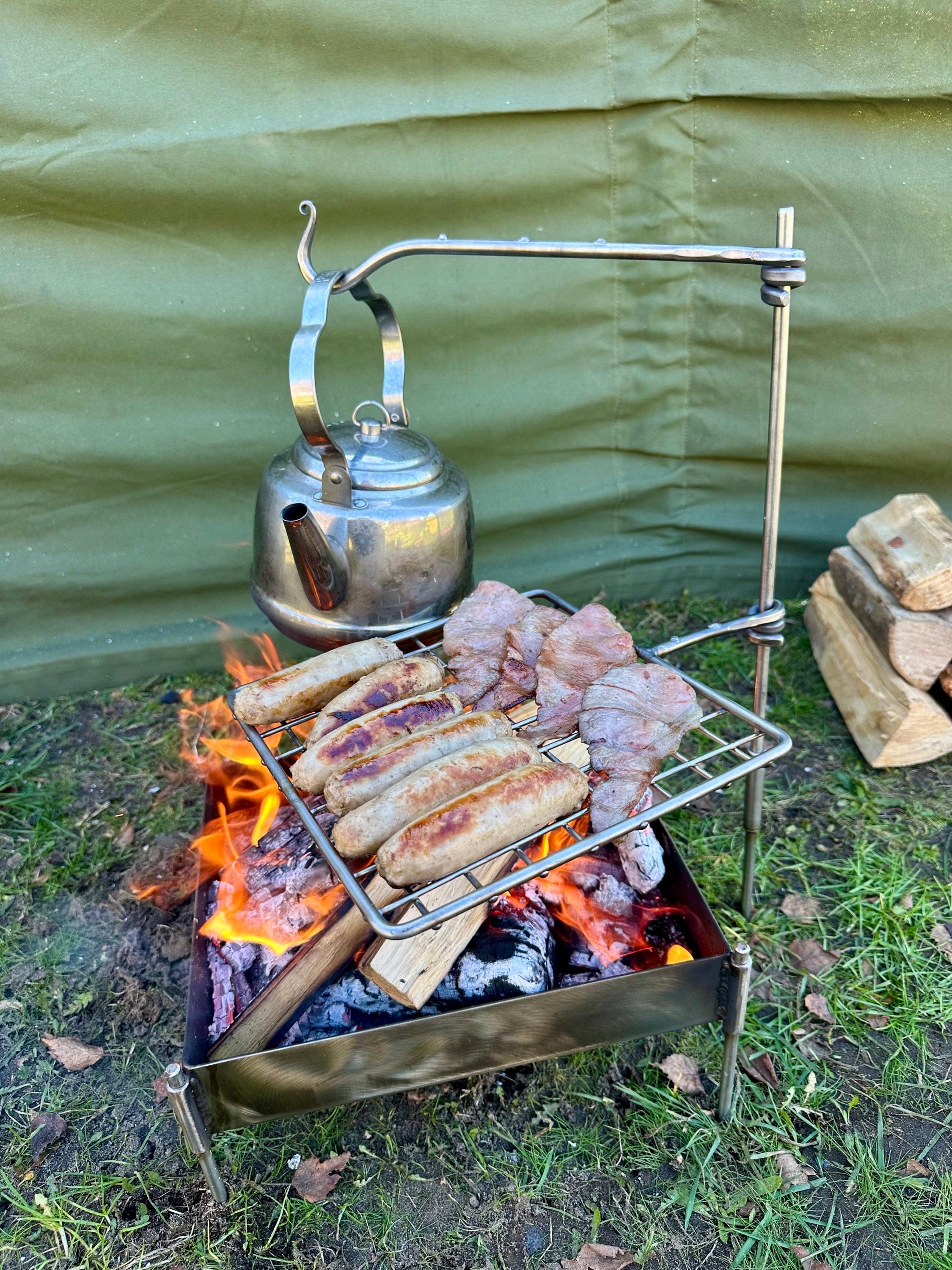 Stainless Steel Mini Grill Fire Anchor | Bushcraft & Camping | TJM