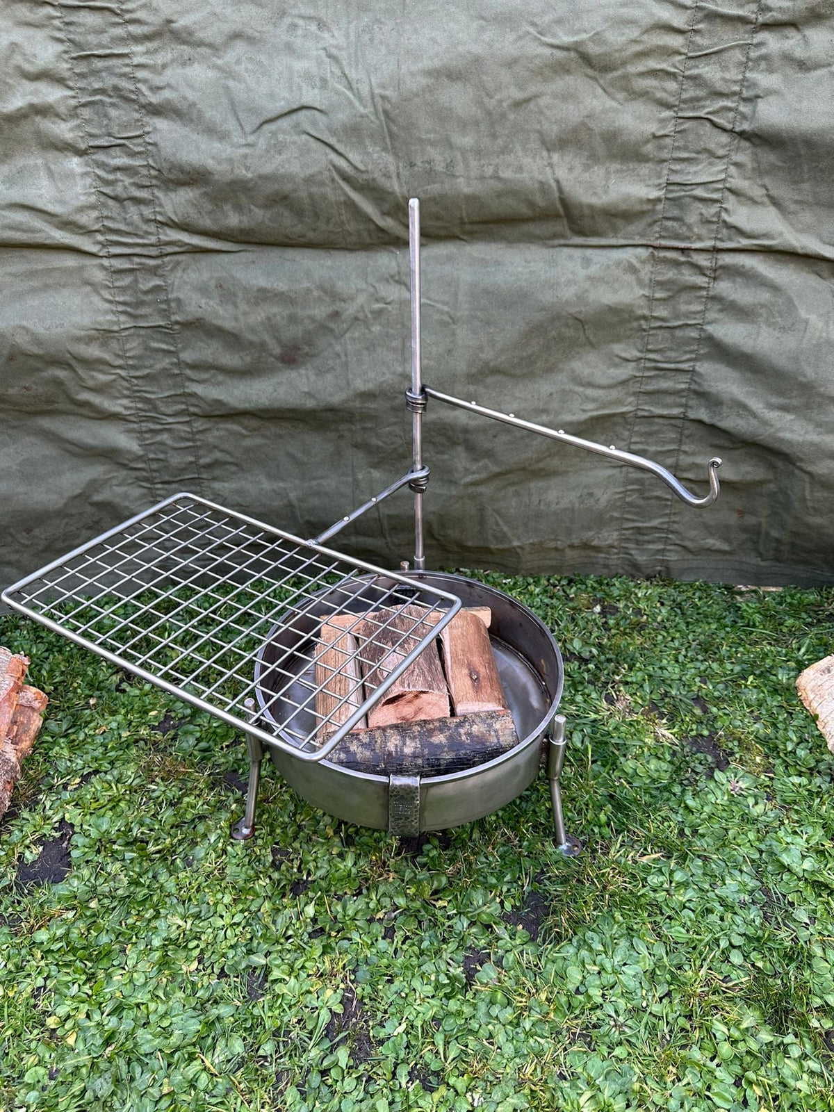 Large Stainless Steel Grill Fire Anchor - TJM Metalworks