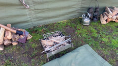 Stainless Steel Original Grill Mini Fire Anchor. Grilling, Hanging pots and kettles lightweight and ideal for Backpacking