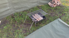 Stainless Steel Camping Grill for Bushcraft and Overland